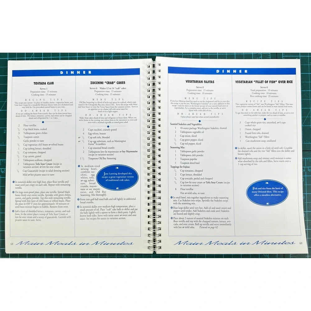 Choices Quick & Healthy Cooking Vegetarian Cookbook Cheryl Thomas Peters 1994